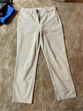 lululemon athletica Beige Straight-Leg Pants